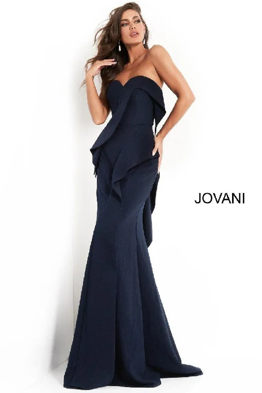 Jovani 4466 Long Formal Strapless Evening Dress Sale