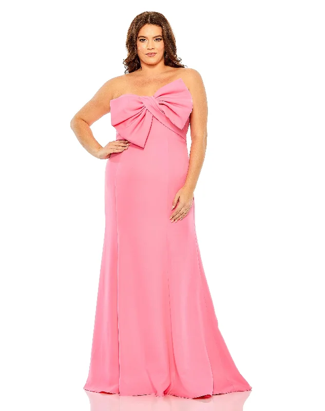 Mac Duggal 49709 Fabulouss Long Strapless Plus Size Dress