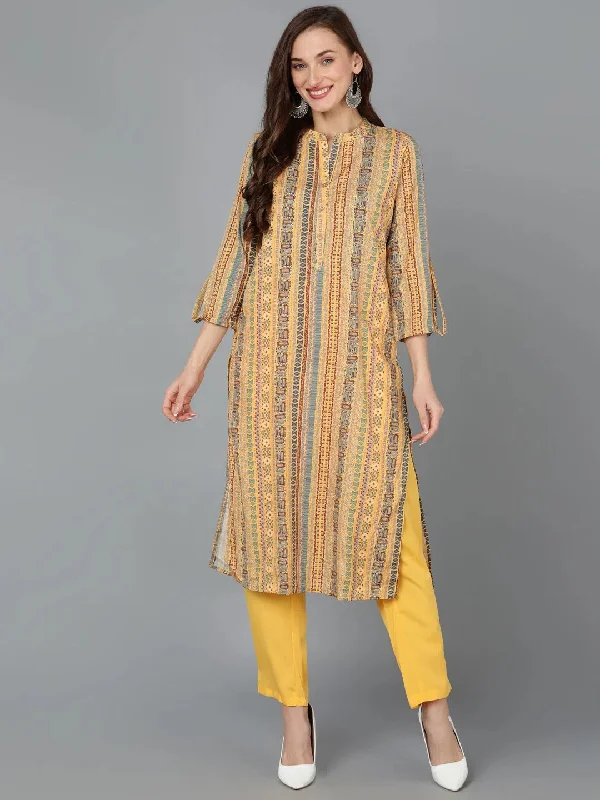 Ahika Women Poly Crepe Geometric Printed Kurta-PKSET1124A_XS