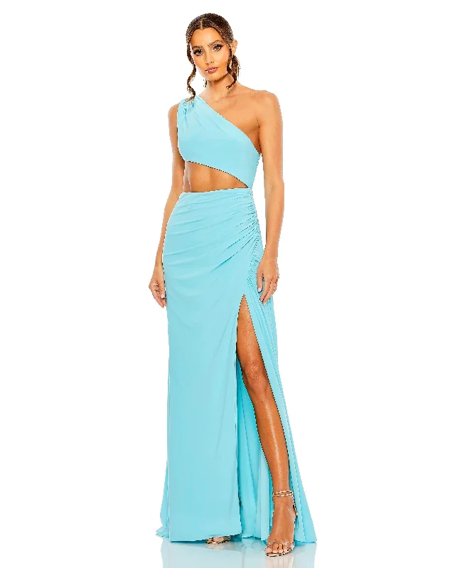 Mac Duggal 55975 Prom Long One Shoulder Formal Gown