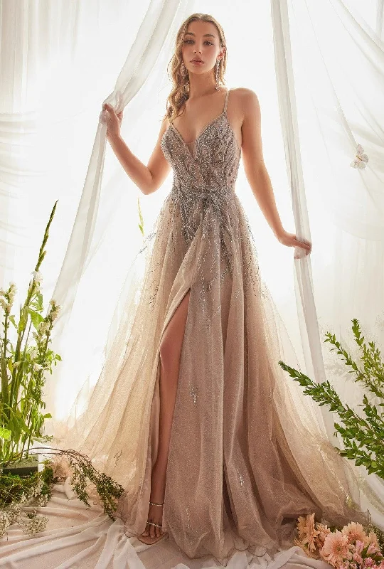 Andrea & Leo A1165 Sleeveless A Line Tulle Formal Gown