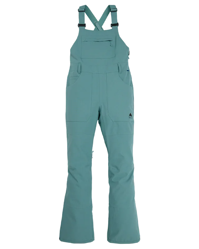 Burton Women's Avalon Stretch 2L Bib Snow Pants - Rock Lichen