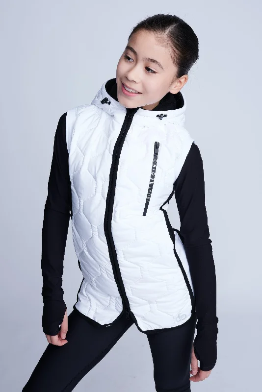 Iconic Long Bodywarmer in White