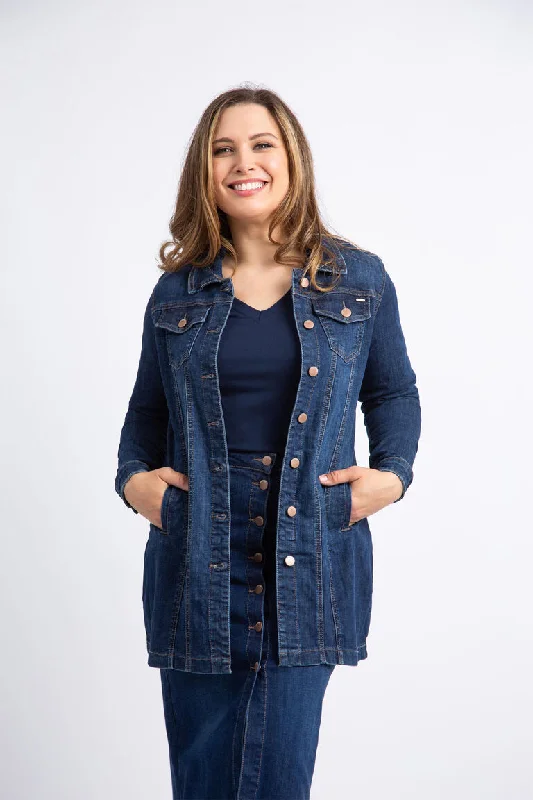 Lois Anna Long Jean Jacket  - 5760731100