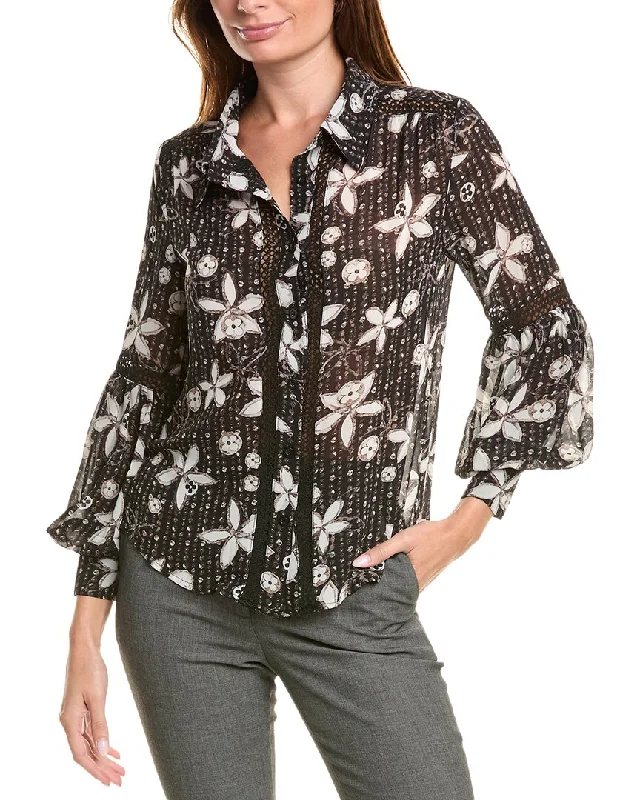 Gracia Floral Print Puff Sleeve Shirt