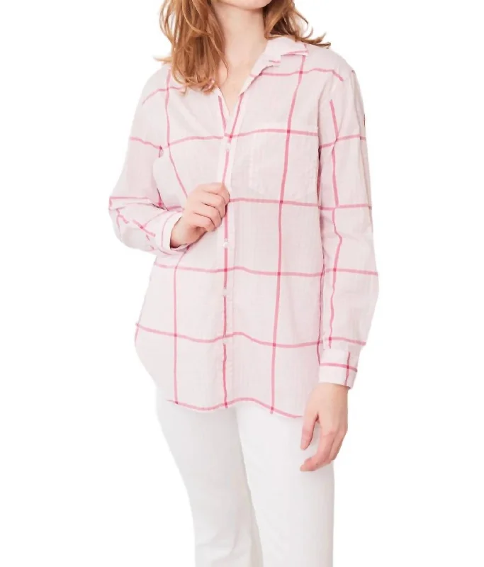 Joedy Shirt In Pmp (Pink Plaid)