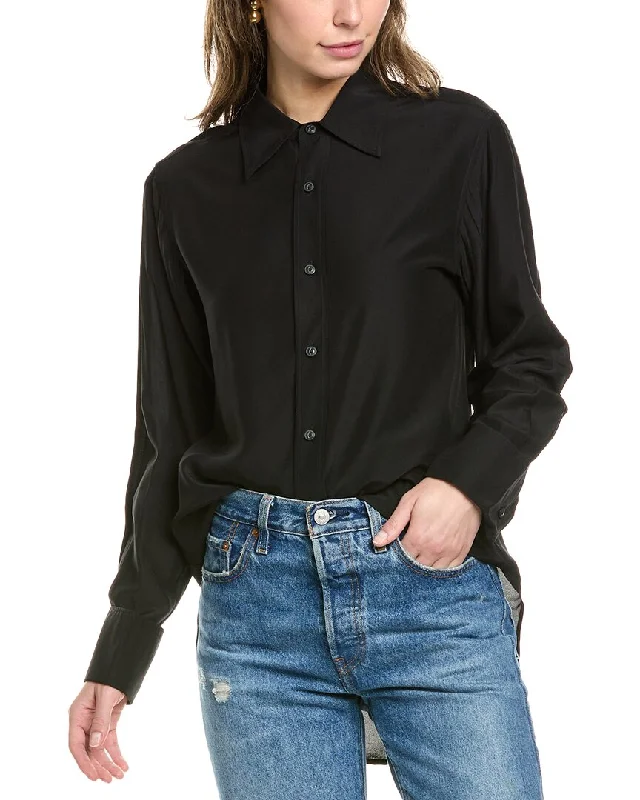 rag & bone Delphine Silk-Blend Shirt