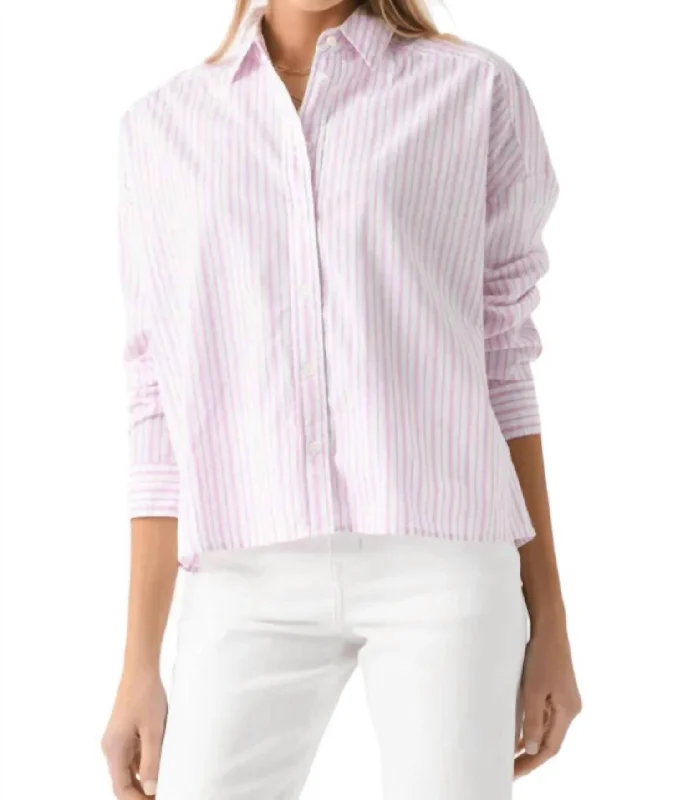 Riley Shirt In Peony Stripe