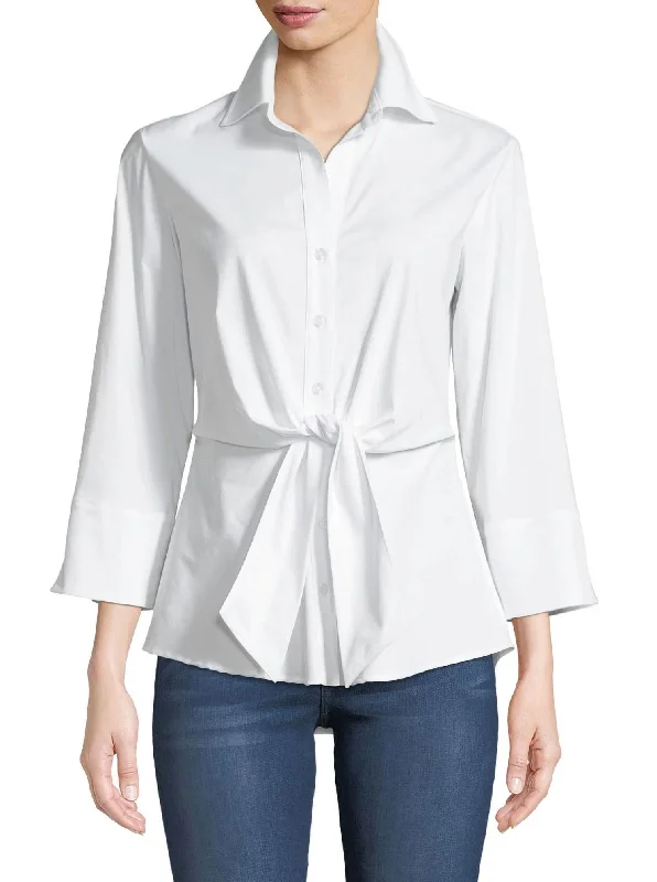 Walter 3/4 Sleeve Shirt In White