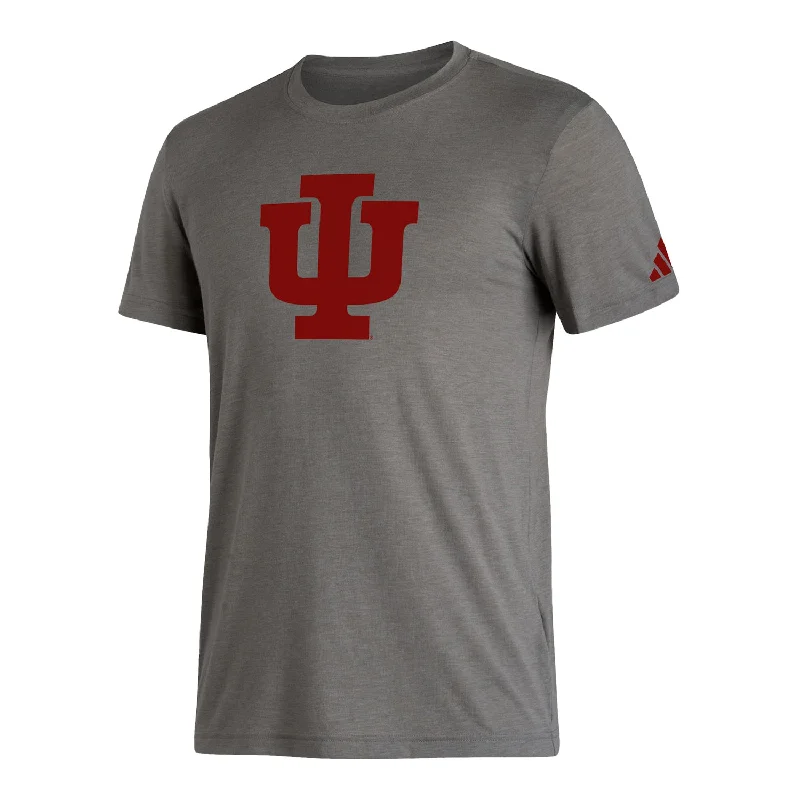 Indiana Hoosiers Adidas Core Blend Grey T-Shirt