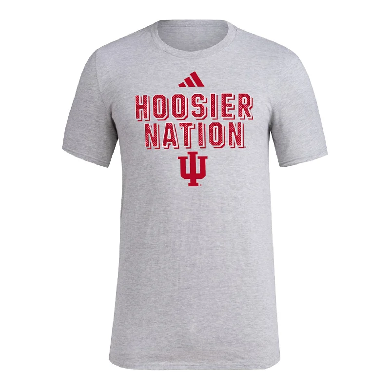 Indiana Hoosiers Adidas Hoosier Nation Grey T-Shirt