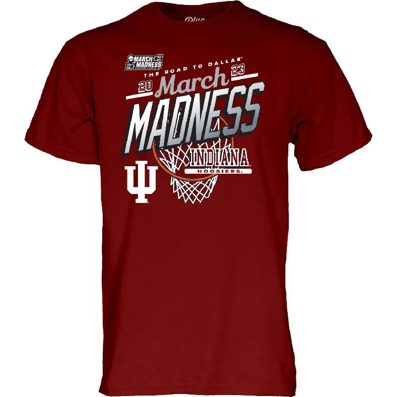 Indiana Hoosiers Women's Basketball 2023 March Madness Crimson T-Shirt