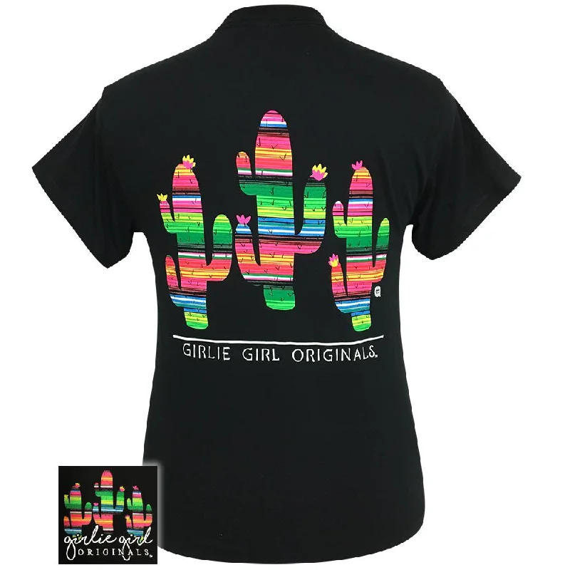 Serape Cactus Black SS