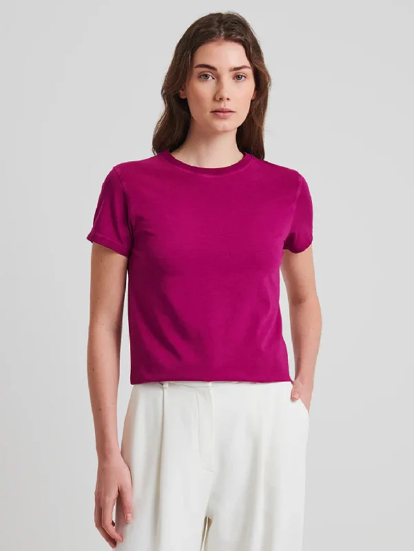 Sublime Reactive Pima Cotton Stretch T-Shirt - Mulberry