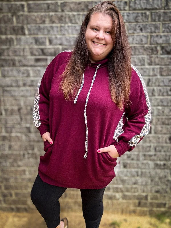 Bonfire Baddie Tunic Hoodie Top (1X-2X-3X)