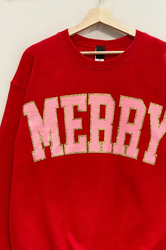 Glitter Merry Holiday Sweatshirt