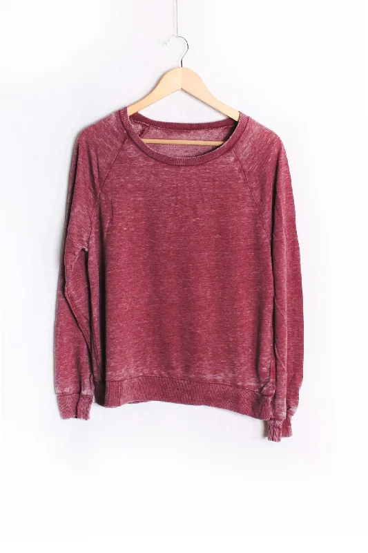 Women's Long Sleeve Rib Cuff & Hem Sweatshirt