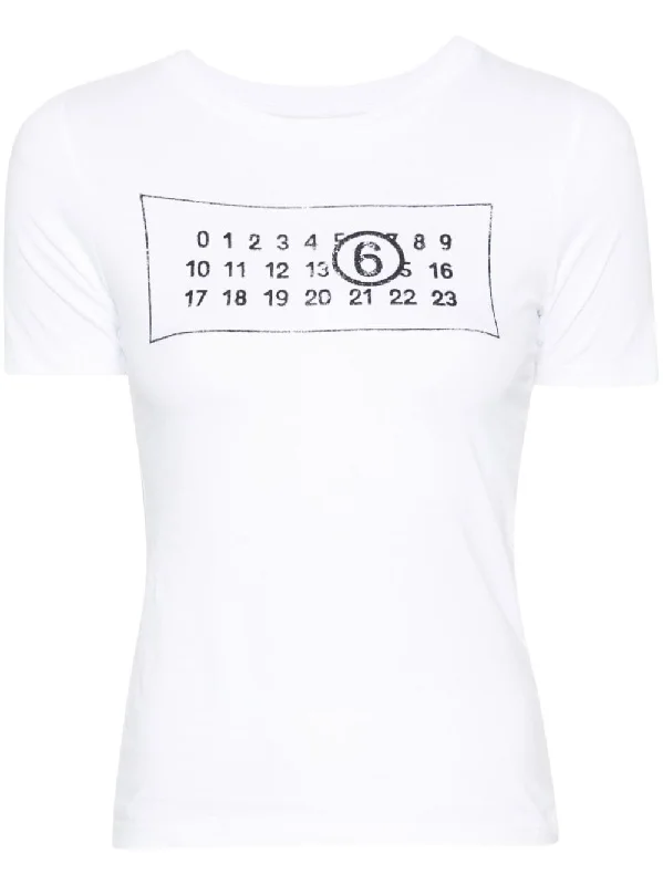 Mm6 Maison Margiela Women's T-Shirts And Polos White