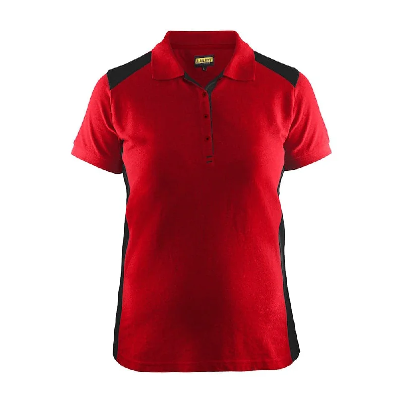 Blaklader 3390 Women's Polo Shirt Red/Black